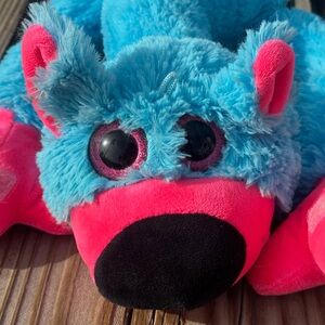 Good stuff Lenny The Lemur Blue Rainbow Tail Plush 44” Long Jumbo RARE A Hugable